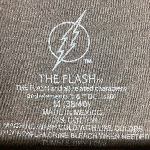 Classic DC FLASH t shirt brown Medium - Picture 3 of 4